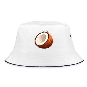Coconut - Bucket Hat - white/navy - Front