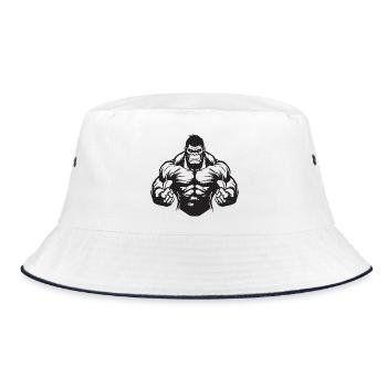 Muscles gorilles - Bob - blanc/marine - Devant