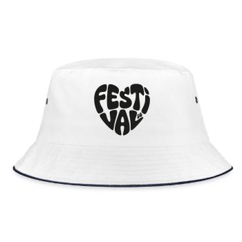 Festival 2026 - Heart Shape - Heart Shape - Festival 26 - Bucket Hat - white/navy - Front
