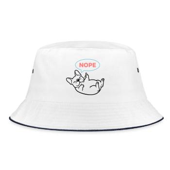 Frenchie Dog Nope Comic Coloré - Bob - blanc/marine - Devant