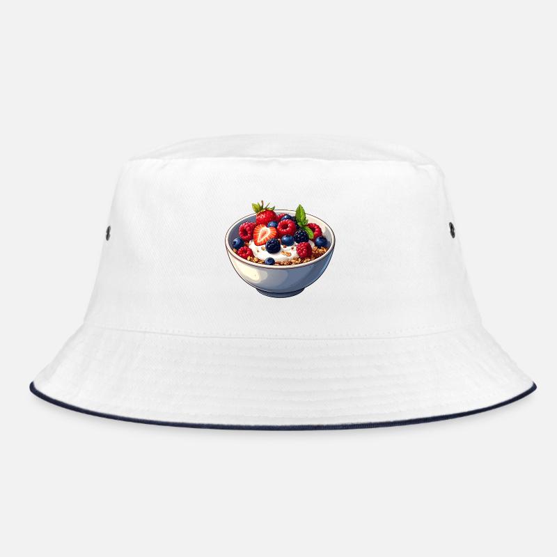 Schälchen Müsli mit Joghurt und Beeren Bucket Hat
