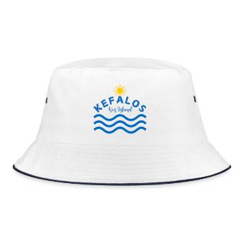 Île Kefalos Kos - Soleil et Vagues - Bob - blanc/marine - Devant