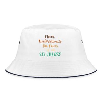 Schwangerschaft Krankenhaus Krankenschwester - Bucket Hat - Weiß/Navy - Vorne