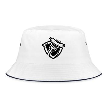 Sausage fork - Bucket Hat - white/navy - Front