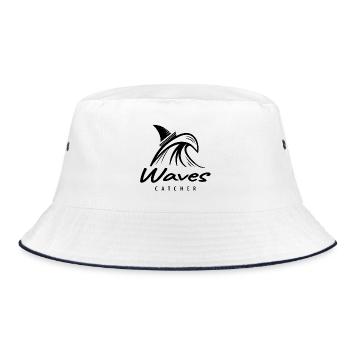 Waves catcher - Bucket Hat - white/navy - Front