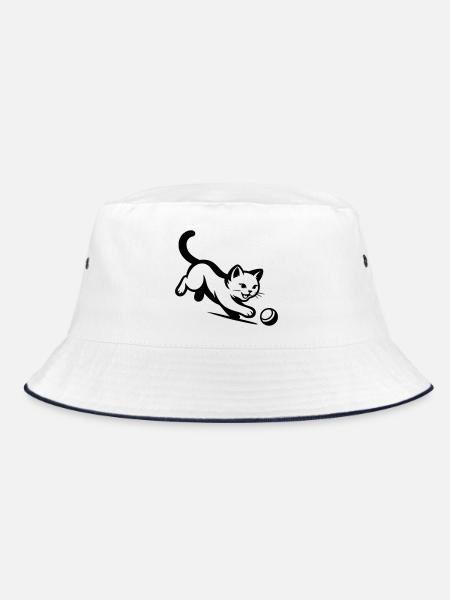 Chat - Bob - blanc/marine