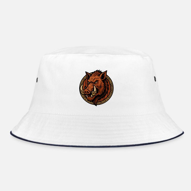 Wilder Eber Ring Tribal Stil Bucket Hat