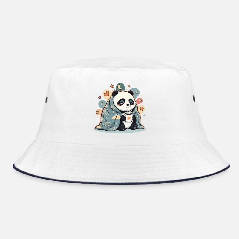 Panda câlin sous la couverture nuageuse Bob
