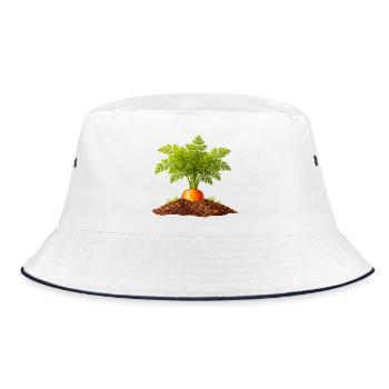 Jardin de carotte dans le sol Design de la nature - Bob - blanc/marine - Devant