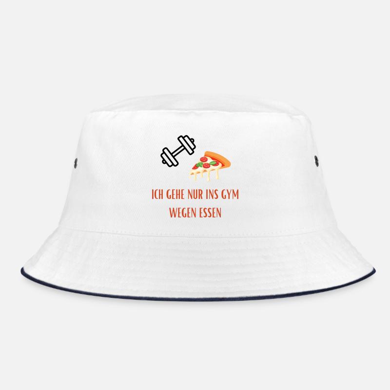 Pizza Slice Gym Spruch - Lustiger Gym/Essen Spruch Bucket Hat