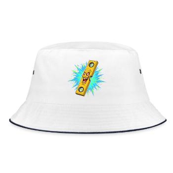 Furious level tool with explosion - Bucket Hat - white/navy - Front