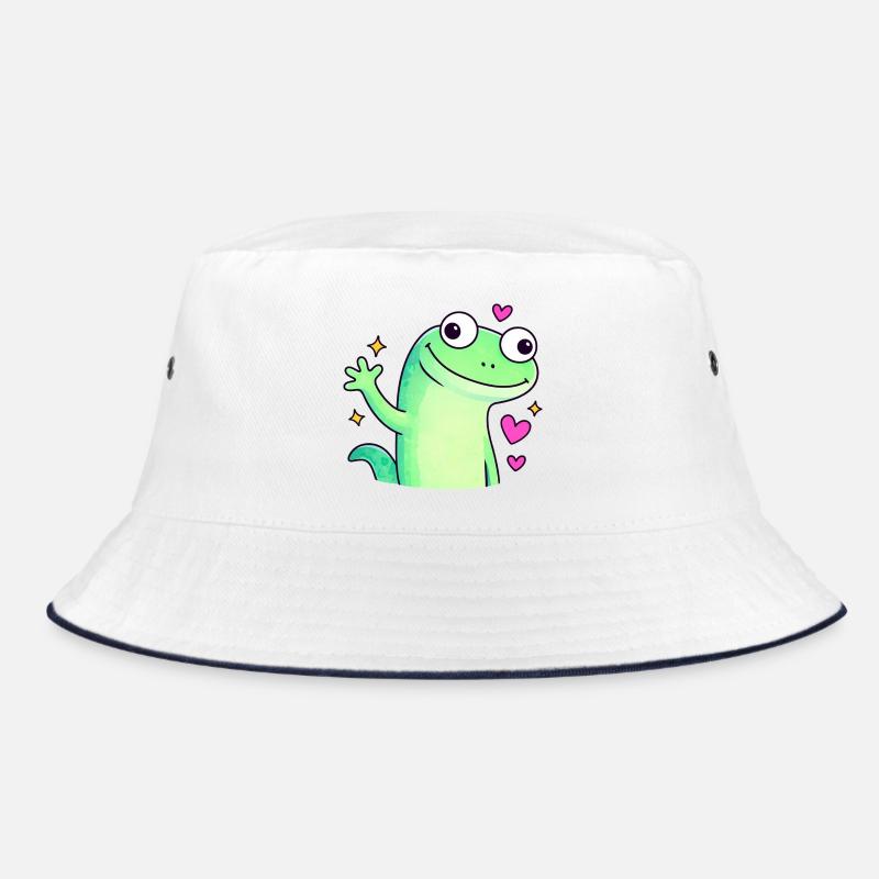 Cute Doodle Chameleon Shirt | Lizard Lizard Lizard Bucket Hat