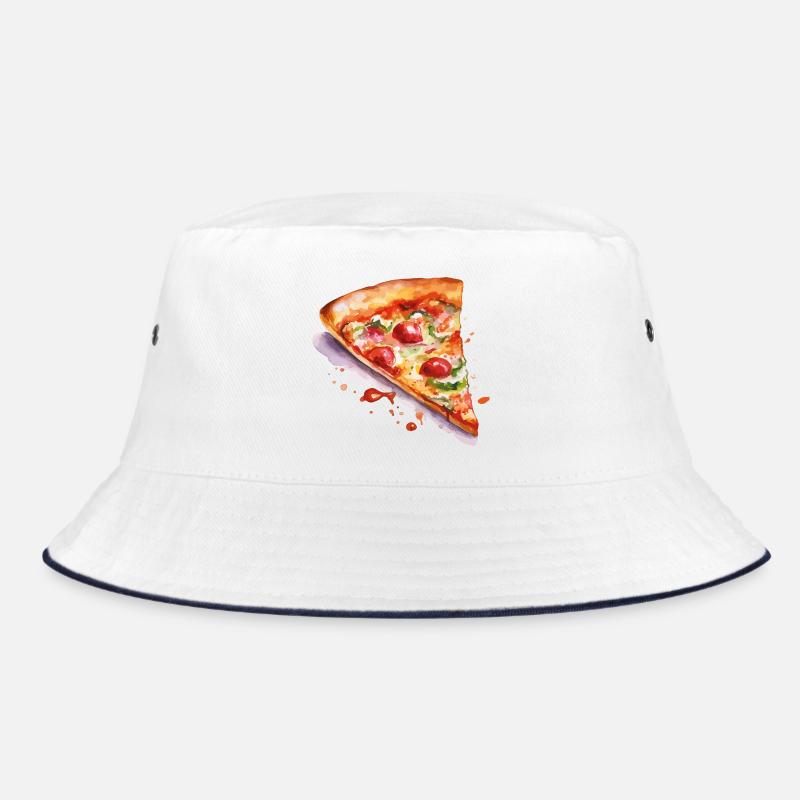 Pizza Aquarell Slice Bucket Hat