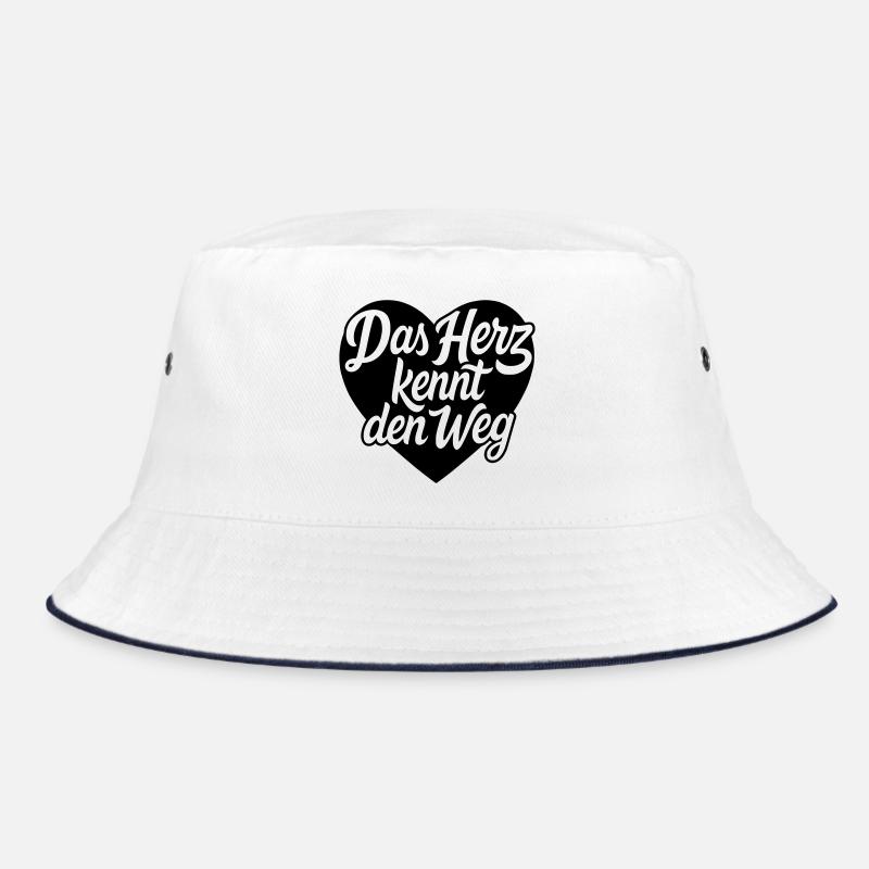 Das Herz kennt den weg Herzdesign Bucket Hat