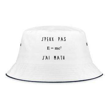 J'peux Pas J'ai Math Humour - Bob - blanc/marine - Devant