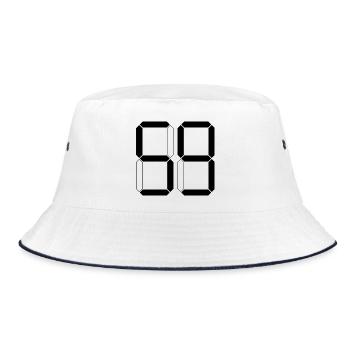 NUMBER 59 Fifty-Nine Gift Digital - Bucket Hat - white/navy - Front