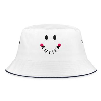 Friendly Antifa Original - Bucket Hat - white/navy - Front