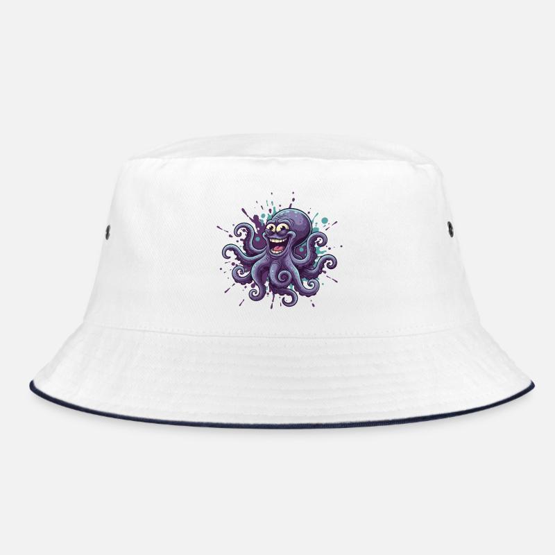 Happy Ink Octopus Graffiti Bucket Hat