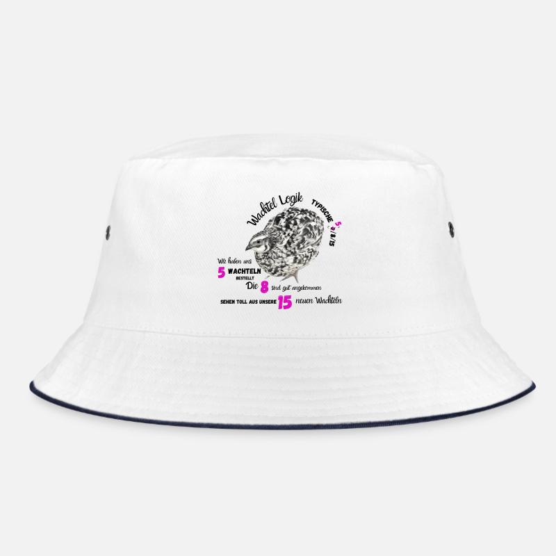 Quail - with neon numbers Bucket Hat