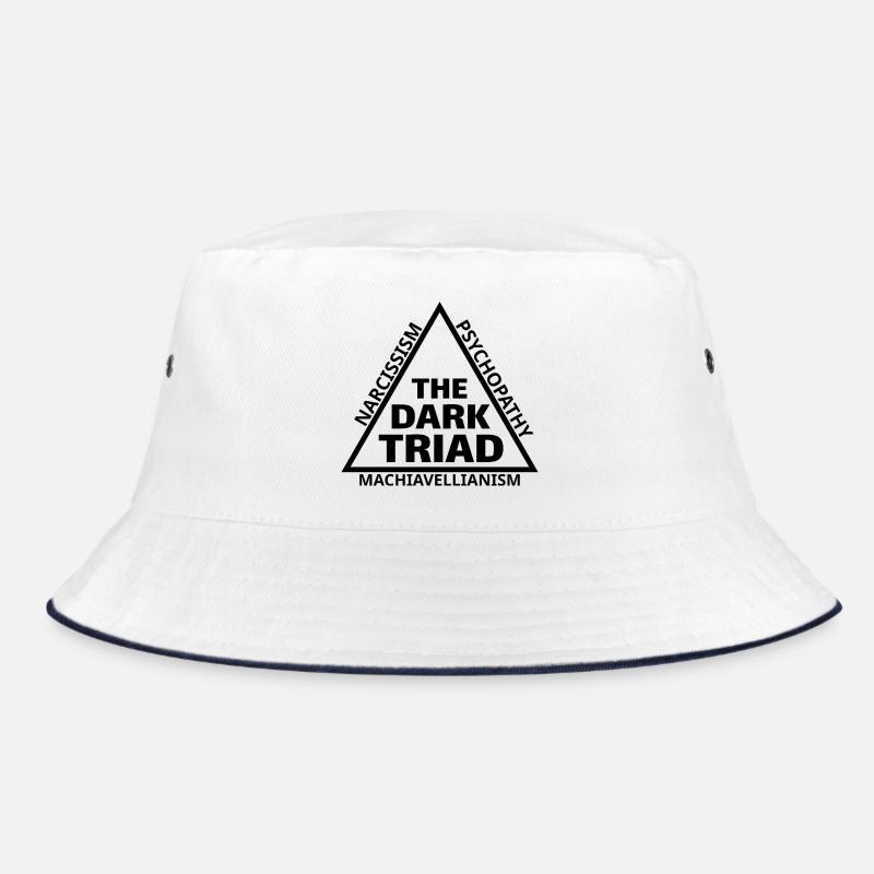Dark Triad Meme Triangle Minimal Design Bucket Hat
