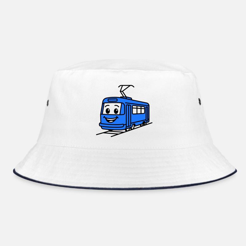 Straßenbahn-Cartoon Bucket Hat
