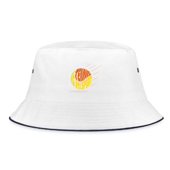 Stylized Sneakers - Bucket Hat - white/navy - Front