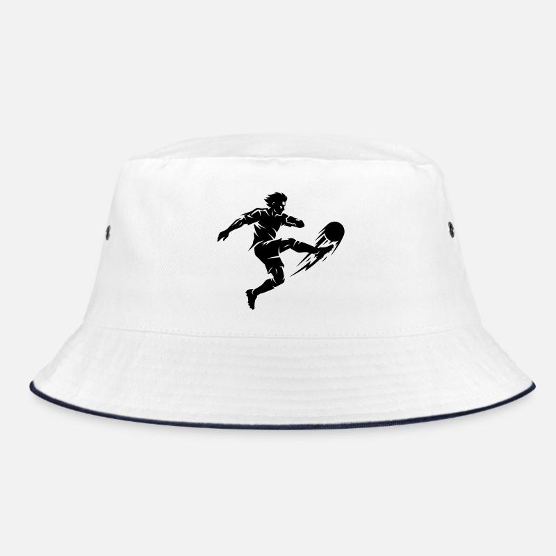 Fussballer Silhouette Bucket Hat