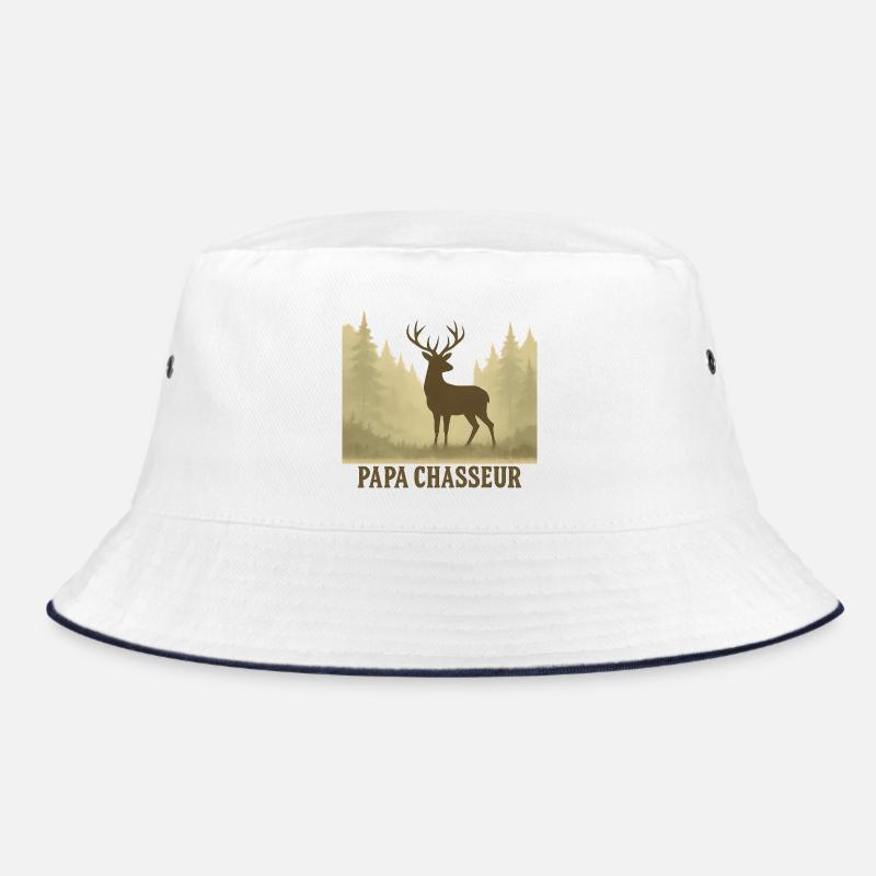 Papa Chasseur Silhouette Cerf Forest - Bob - blanc/marine