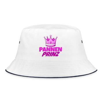Breakdown Prince – King of Misfortunes - Bucket Hat - white/navy - Front