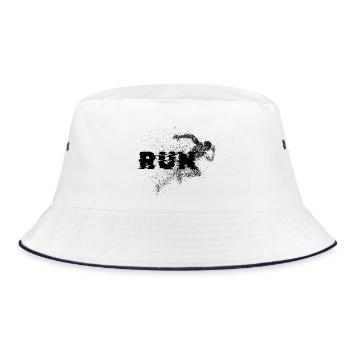 RUN – Conception dynamique de course en noir - Bob - blanc/marine - Devant