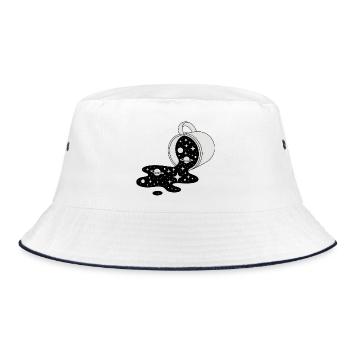 Cosmic Spill Galaxy Pour - Bucket Hat - white/navy - Front
