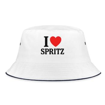 I Love Spritz - Bucket Hat - white/navy - Front