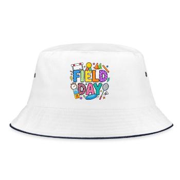 Field Day Colour Splash - Bucket Hat - white/navy - Front