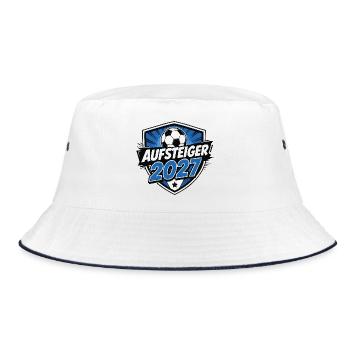 aufsteiger-2027 - Bucket Hat - Weiß/Navy - Vorne