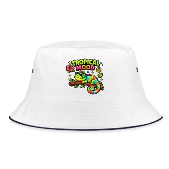 Tropical Moodkameleon - Bob - blanc/marine - Devant