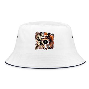 Kampfsportler Valencia - Bucket Hat - Weiß/Navy - Vorne