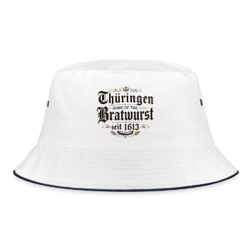 Thüringen Bratwurst Heritage 1613 - Bucket Hat - Weiß/Navy - Vorne
