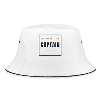 Capitaine Stamp Rétro - Cadeau de l’équipe Capitaine - Bob - blanc/marine - Devant