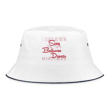 Walzer Paartanz - Bucket Hat - Weiß/Navy - Vorne