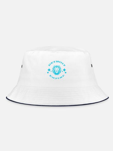 Detoxic Empire Löwenwappen - Bucket Hat - Weiß/Navy
