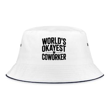 Der beste Kollege der Welt - Bucket Hat - Weiß/Navy - Vorne