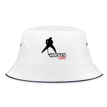 Hockey Team - Bucket Hat - Weiß/Navy - Vorne