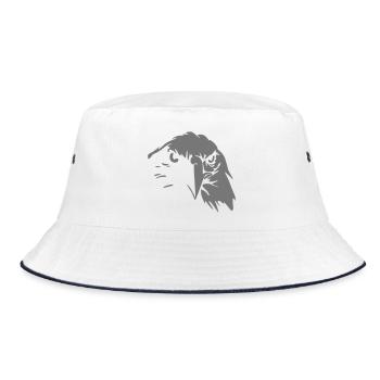 Greifvogel - Bucket Hat - Weiß/Navy - Vorne