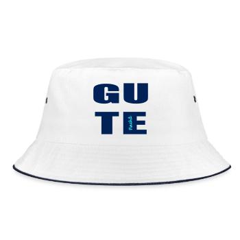 Gute Nacht - Bucket Hat - Weiß/Navy - Vorne