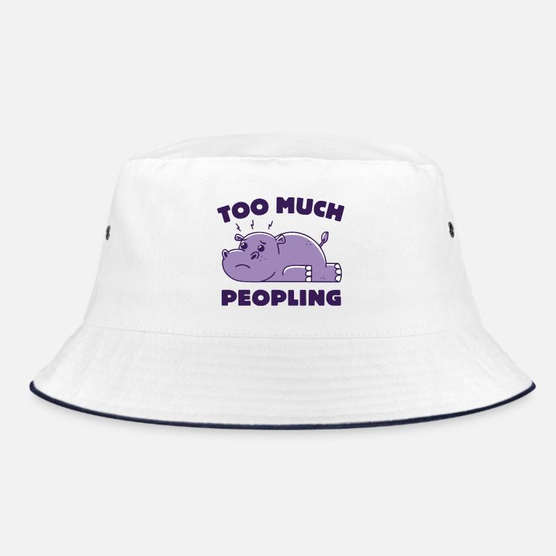 Zu viel Menschen Bucket Hat