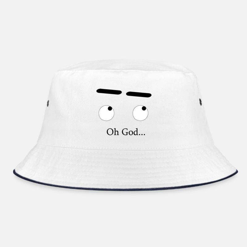 Schwarze Augen in der Silhouette Bucket Hat