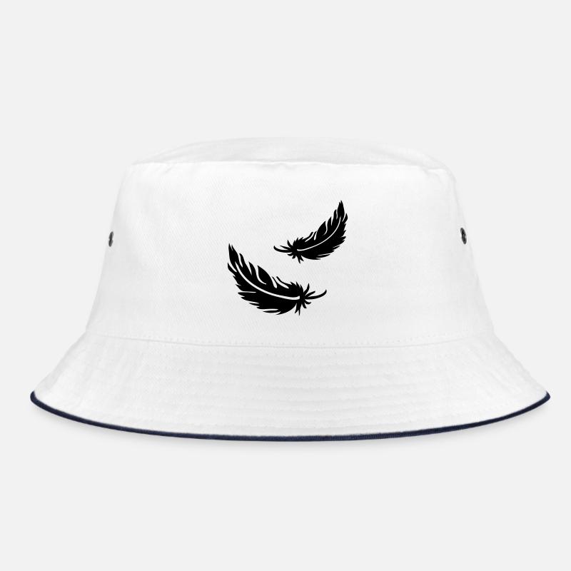 Two flying feathers Bucket Hat