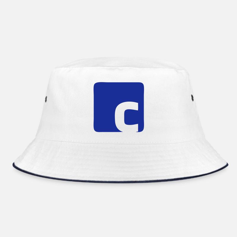 C Logo - Bucket Hat - Weiß/Navy