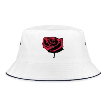 Rose rouge - Bob - blanc/marine - Devant