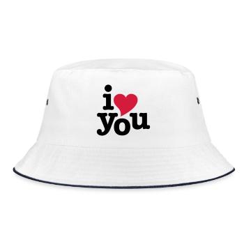 je t'aime - coeur i vous - Bob - blanc/marine - Devant